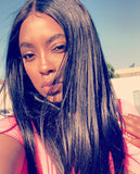 Front lace  Brazilian Straight wigs