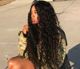 Front lace Natural Curly  wigs