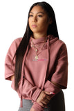 Sleeve cut crop hoodie