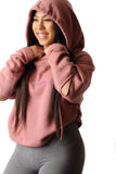 Sleeve cut crop hoodie