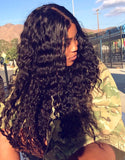 Front lace Natural Curly  wigs