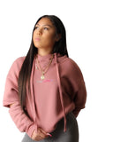 Sleeve cut crop hoodie
