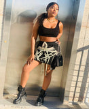 Shoestring skirt